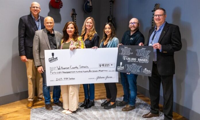 Gibson Gives Donates to WCS Fine Arts