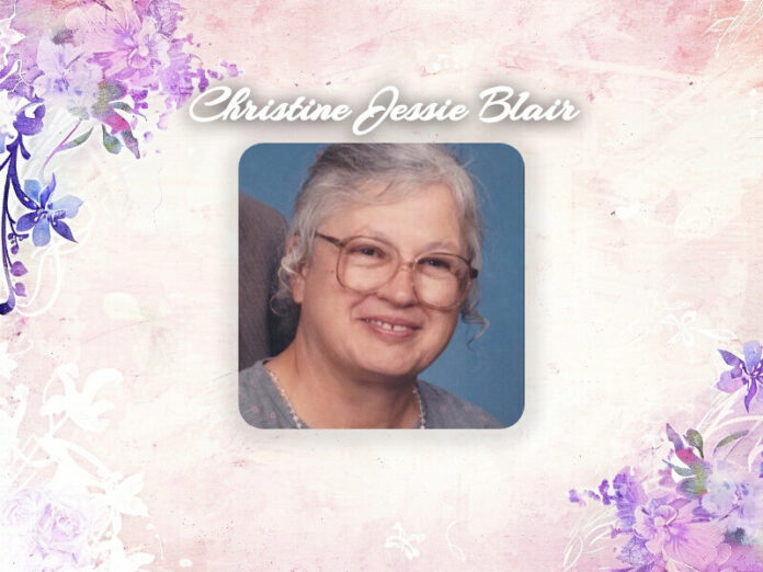 Christine Jessie Blair Obit