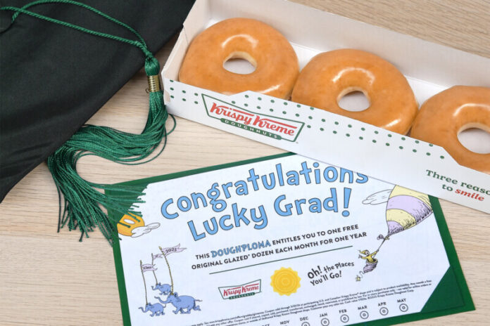 All graduating high school and college seniors wearing class of 2025 swag eligible May 28