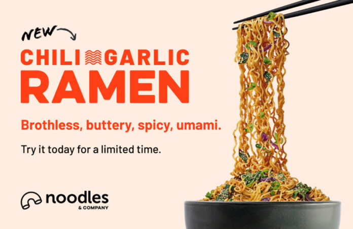 Noodles & Company (NASDAQ: NDLS), the fast-casual favorite known for its saucy, satisfying noodle bowls, is bringing a viral sensation to the menu with its new Chili Garlic Ramen