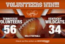 Vols Cruise Past Wildcats 56-34 Vols Pounce Early