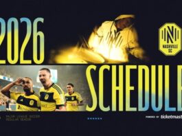 Nashville Soccer Club Announces 2026 MLS Regular Season Schedule Nashville SC 2026