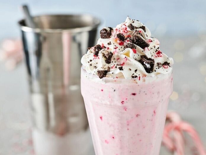 OREO Candy Cane Milkshake