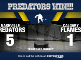 Predators Cruise Past Flames With Dominant 5-1 Victory Calgary Flames vs. Nashville Predators