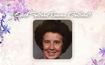 OBITUARY: Edith Fulford Reaves Edith Fulford Reaves Obit
