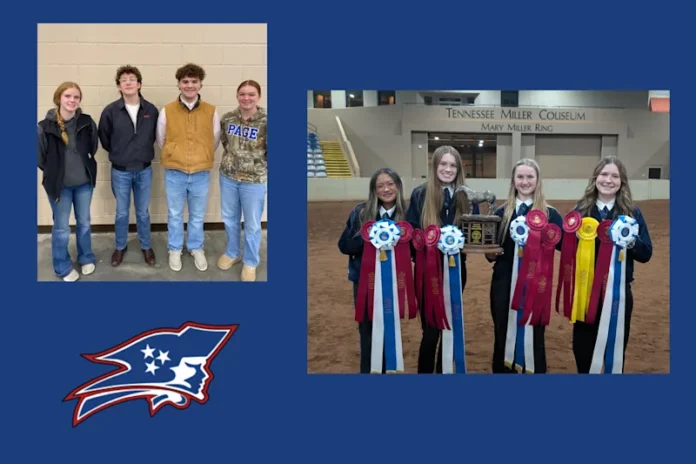 Page High FFA Wins Big at State Competitions