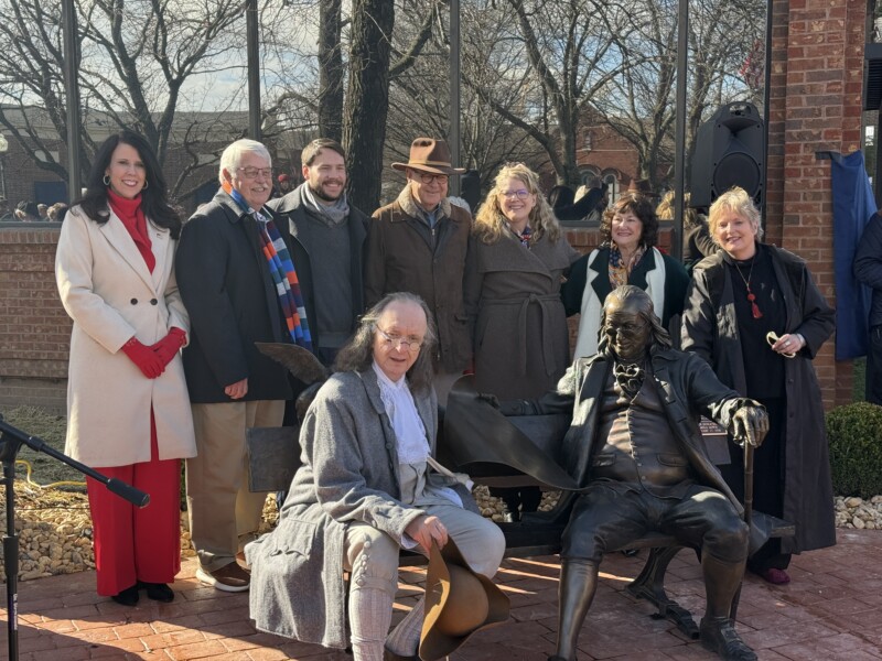 Photos: Benjamin Franklin Statue Unveiling in Franklin