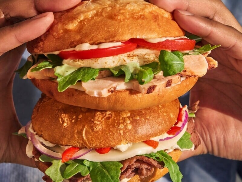 Panera Bread Brings Back Asiago Bagel Stacks for $7.99