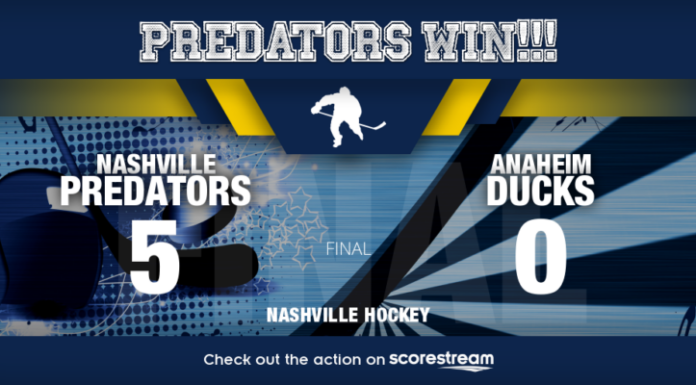 Predators Shut Out Ducks 5-0 as Annunen Stops All 43 Shots preds vs ducks