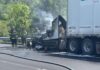 Semi-Truck Fire Shuts Down Portion Of I-840 East in Williamson County