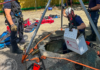 Franklin Firefighters Rescue Cat From 30-Foot Dry Well